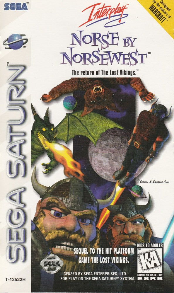 Norse By Norse West: The Return of the Lost Vikings (Sega Saturn) (ONLINE ORDER ONLY)