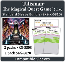 "Talisman: The Magical Quest Game" – 5th Edition Compatible Card Sleeve Bundle (8808 X 2, 8820 x 1) (ONLINE ORDER ONLY)