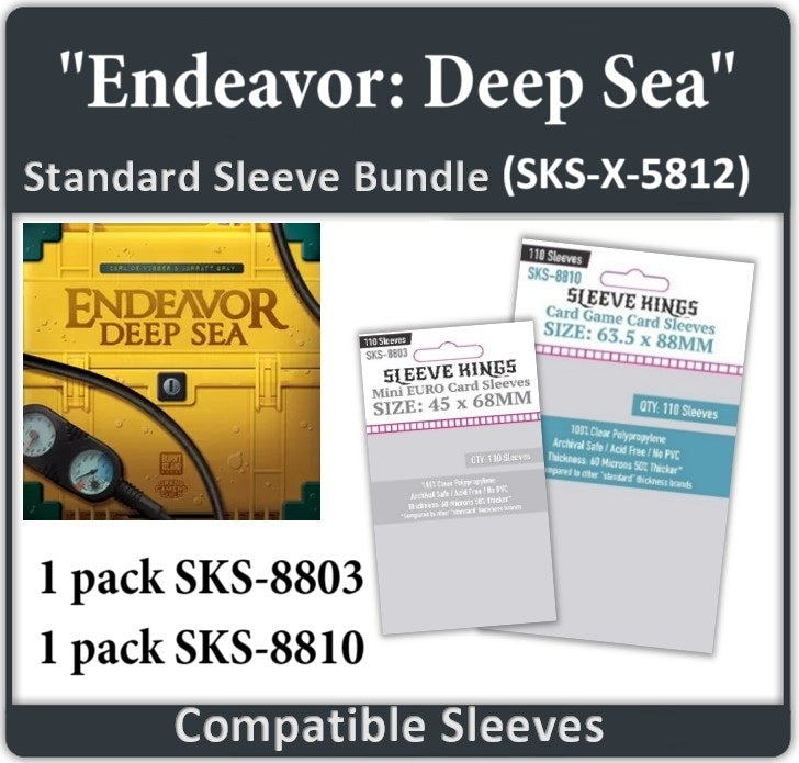 "Endeavor: Deep Sea" Compatible Sleeve Bundle (8803 x 1, 8810 x 1) (ONLINE ORDER ONLY)