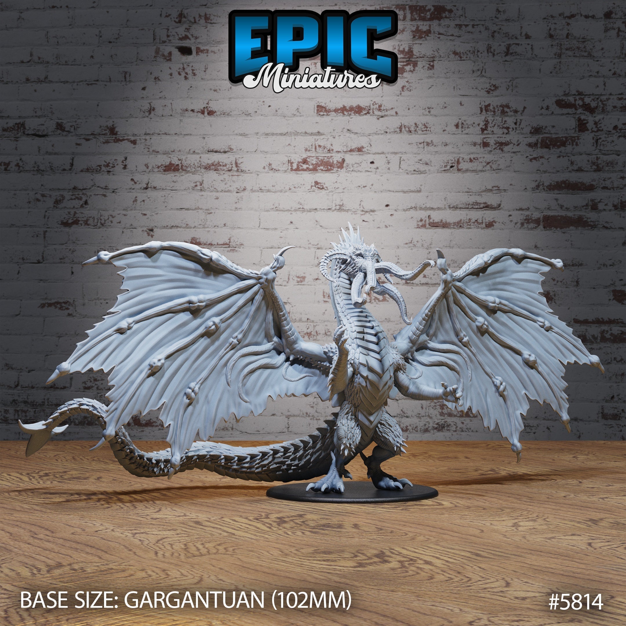 Brainstealer Black Dragon Miniature – Gargantuan Aberration Dragon (ONLINE ORDER ONLY)