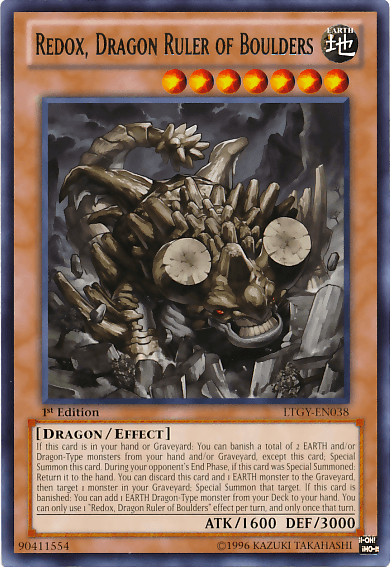 Redox, Dragon Ruler of Boulders [LTGY-EN038] Rare (ONLINE ORDER ONLY)