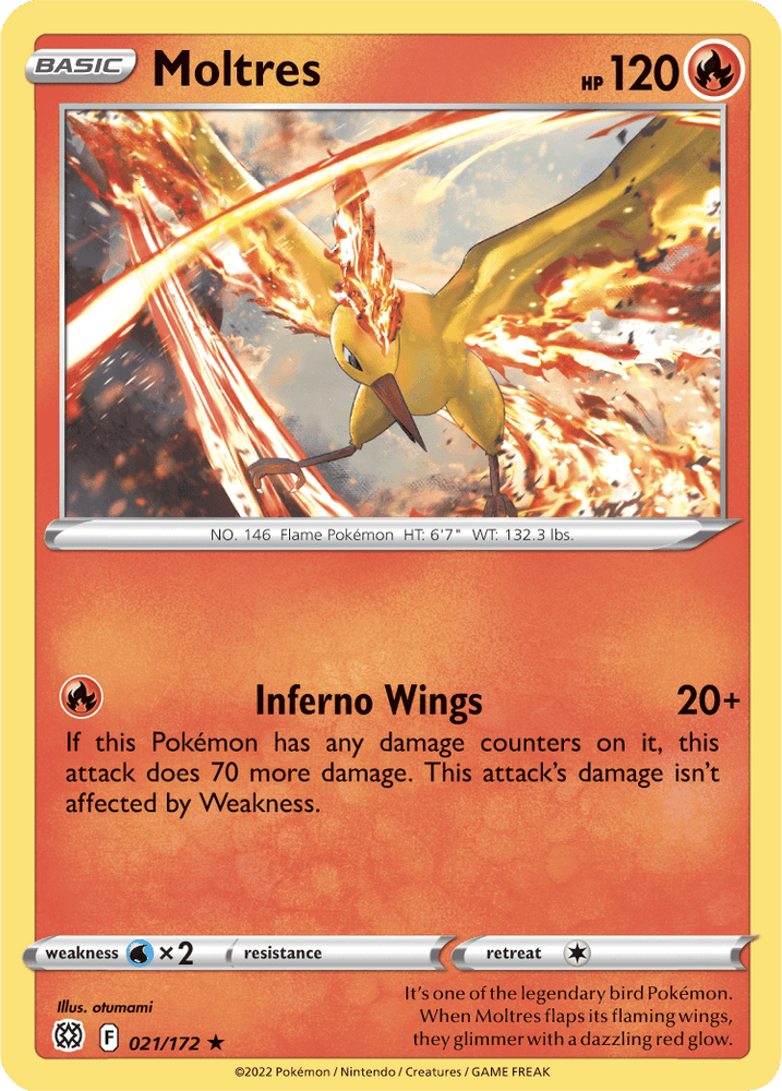 Moltres (021/172) [Sword & Shield: Brilliant Stars] (Online Only)