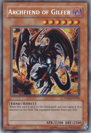 Archfiend of Gilfer [RP02-EN094] Secret Rare (ONLINE ORDER ONLY)