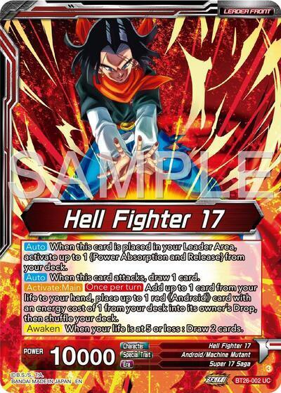 Hell Fighter 17 // Super 17, Anti-Saiyan Killing Machine (Alternate Art) (BT26-002) [Ultimate Advent] (ONLINE ORDER ONLY)