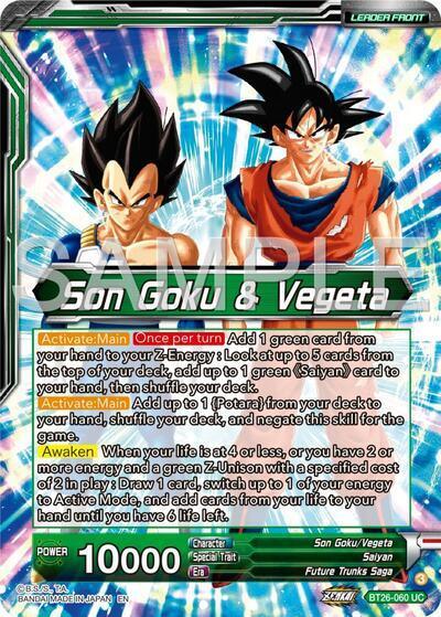 Son Goku & Vegeta // Vegito, Prodigious Fusion (Alternate Art) (BT26-060) [Ultimate Advent] (ONLINE ORDER ONLY)