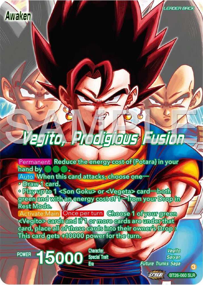 Son Goku & Vegeta // Vegito, Prodigious Fusion (Alternate Art) (BT26-060) [Ultimate Advent] (ONLINE ORDER ONLY)