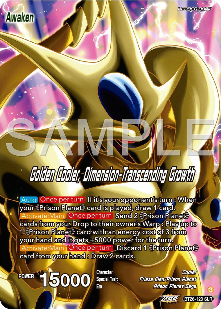 Cool // Golden Cooler, Dimension-Transcending Growth (Alternate Art) (BT26-120) [Ultimate Advent] (ONLINE ORDER ONLY)