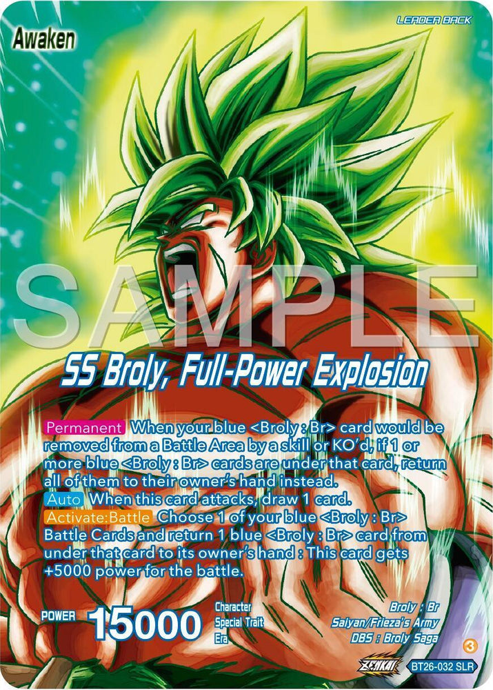 Broly // SS Broly, Full-Power Explosion (Alternate Art) (BT26-032) [Ultimate Advent] (ONLINE ORDER ONLY)