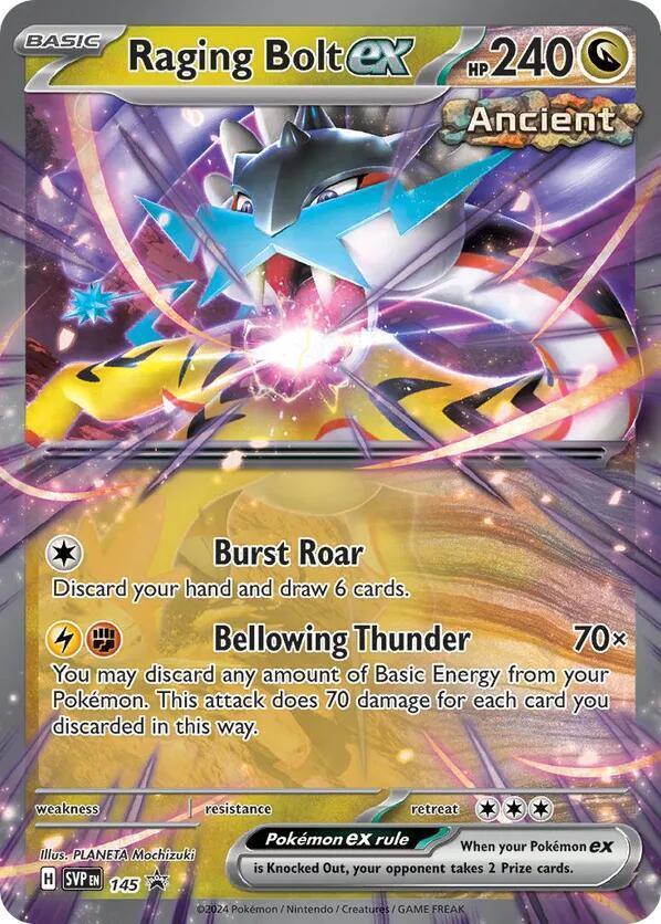 Raging Bolt ex (145) [SV: Scarlet & Violet Promo Cards] (Online Only)