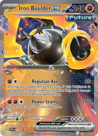 Iron Boulder ex (147) [SV: Scarlet & Violet Promo Cards] (Online Only)