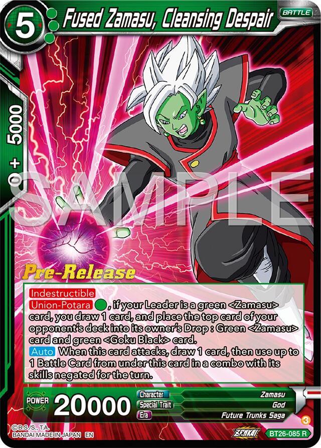 Fused Zamasu, Cleansing Despair (BT26-085) [Ultimate Advent Prerelease Promos] (ONLINE ORDER ONLY)