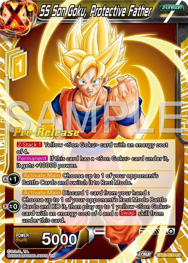 SS Son Goku, Protective Father (BT26-093) [Ultimate Advent Prerelease Promos] (ONLINE ORDER ONLY)
