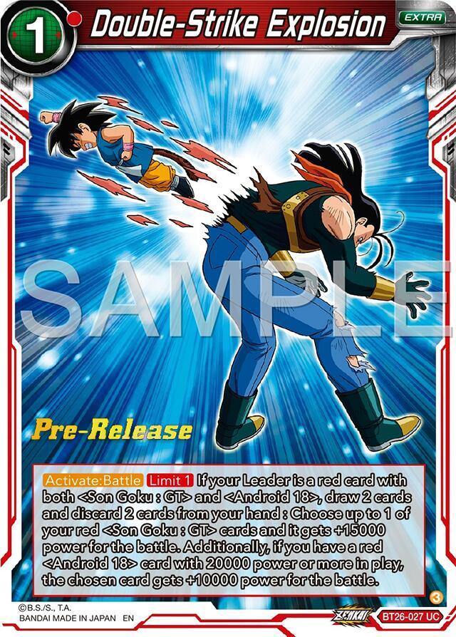 Double-Strike Explosion (BT26-027) [Ultimate Advent Prerelease Promos] (ONLINE ORDER ONLY)