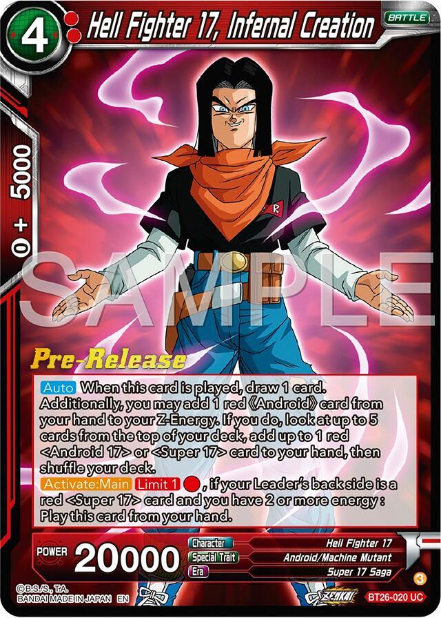 Hell Fighter 17, Infernal Creation (BT26-020) [Ultimate Advent Prerelease Promos] (ONLINE ORDER ONLY)