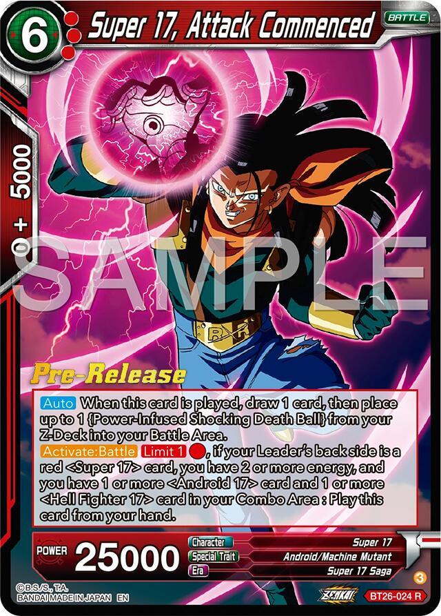 Super 17, Attack Commenced (BT26-024) [Ultimate Advent Prerelease Promos] (ONLINE ORDER ONLY)