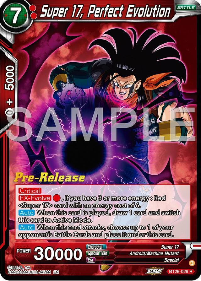 Super 17, Perfect Evolution (BT26-026) [Ultimate Advent Prerelease Promos] (ONLINE ORDER ONLY)