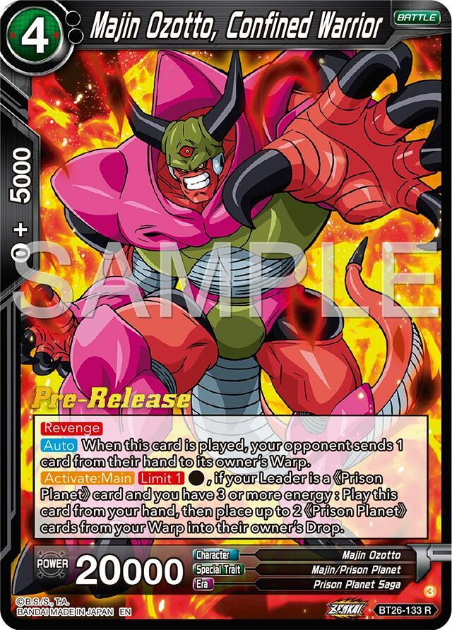Majin Ozotto, Confined Warrior (BT26-133) [Ultimate Advent Prerelease Promos] (ONLINE ORDER ONLY)