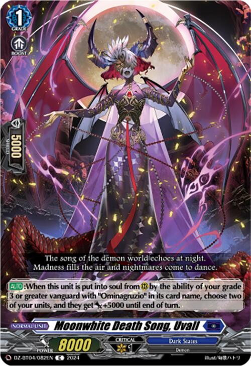 Moonwhite Death Song, Uvall (DZ-BT04/082EN) [Destined Showdown]