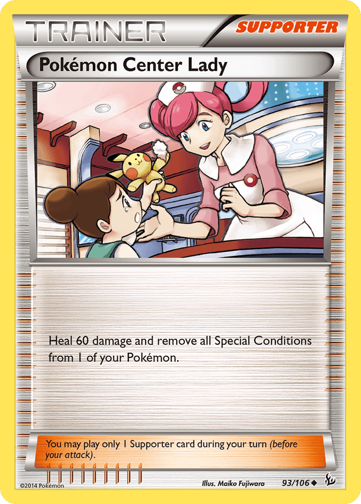 Pokemon Center Lady (93/106) [XY: Flashfire] (Online Only)