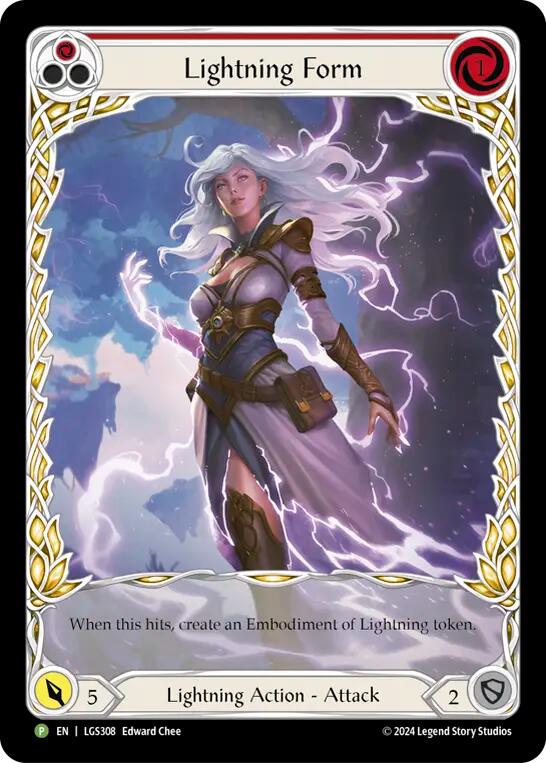 Lightning Form (Red) [LGS308] (Promo)  Rainbow Foil