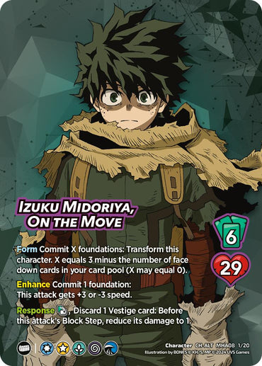 Izuku Midoriya, On the Move (Alternate Art) [Challenger Series: My Hero Academia - Dark Hero Arc]