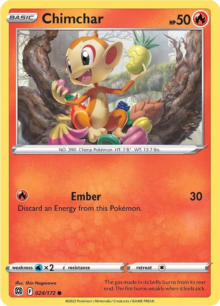 Chimchar (024/172) [Sword & Shield: Brilliant Stars] (Online Only)