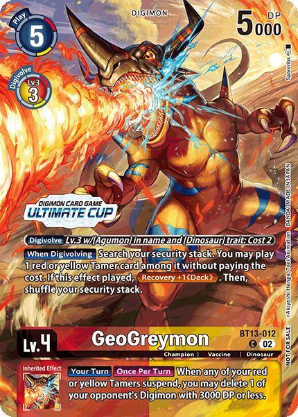 GeoGreymon [BT13-012] (Ultimate Cup 2024) [Versus Royal Knights Booster] (ONLINE ORDER ONLY)