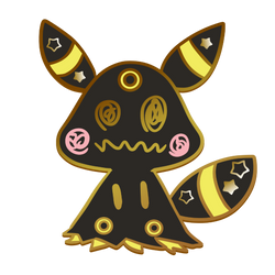 Pokemon: Mimikyu Umbreon Enamel Pin (ONLINE ORDER ONLY)