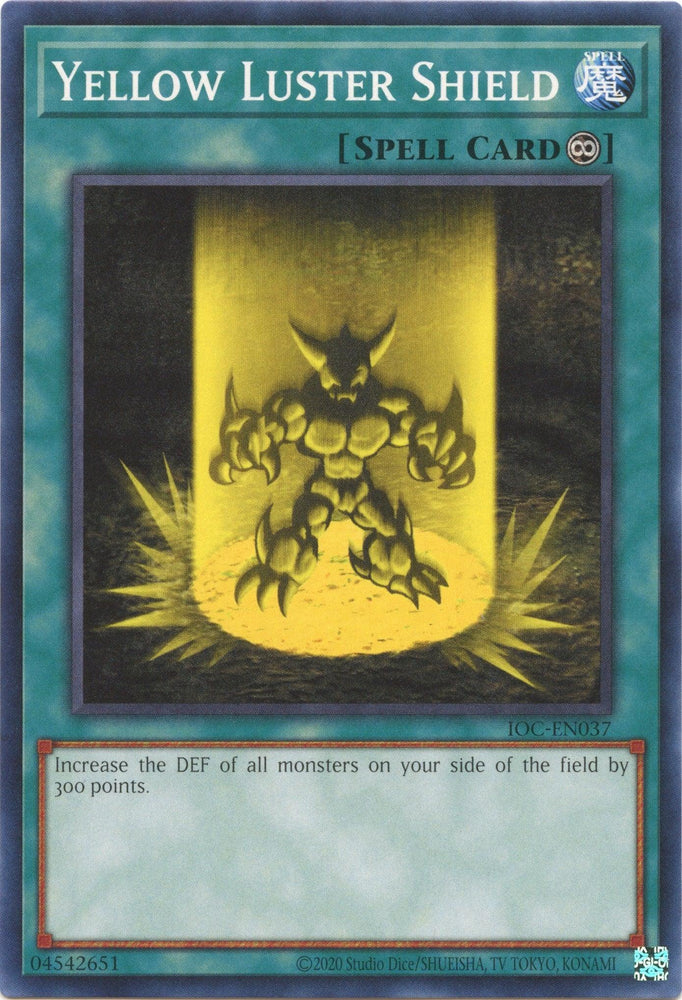 Yellow Luster Shield (25th Anniversary) [IOC-EN037] Common (ONLINE ORDER ONLY)