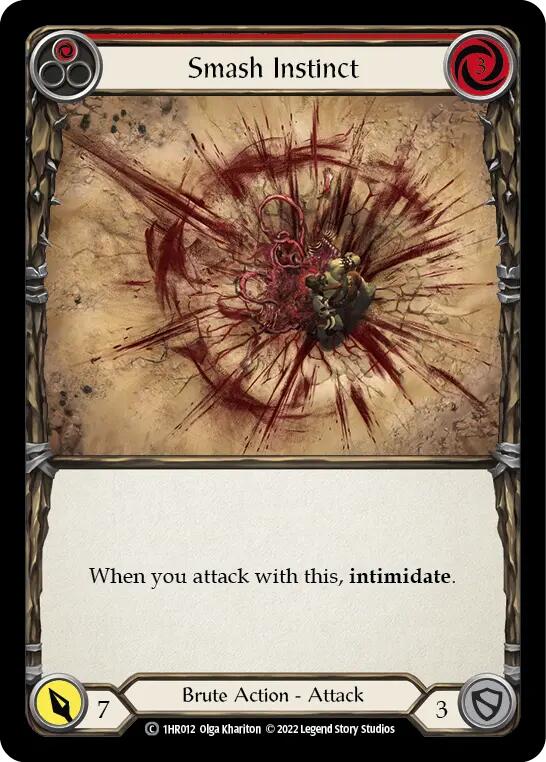 Smash Instinct (Red) [1HR012] (Historic Pack 1 Blitz Deck Rhinar)