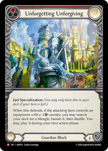 Unforgetting Unforgiving [AJV013] (Armory Deck: Jarl Vetreidi)  Rainbow Foil