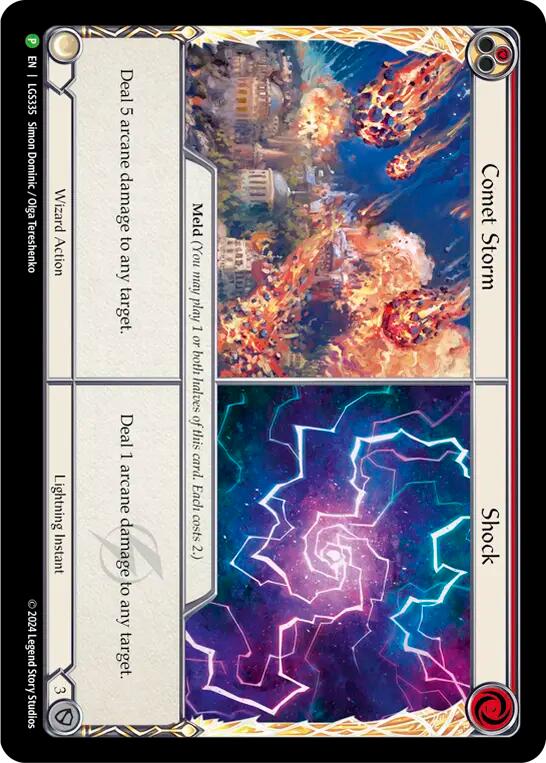 Comet Storm // Shock [LGS335] (Promo)  Cold Foil