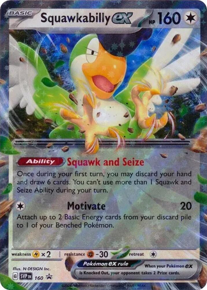 Squawkabilly ex (SVP160) [SV: Scarlet & Violet Promo Cards] (Online Only)