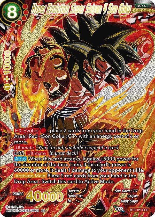 Hyper Evolution Super Saiyan 4 Son Goku (SCR) (BT3-123) [5th Anniversary Set] (ONLINE ORDER ONLY)