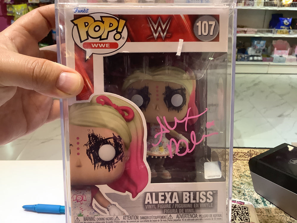Funko POP! WWE: Alexa Bliss 107 AUTOGRAPHED (ONLINE ORDER ONLY)