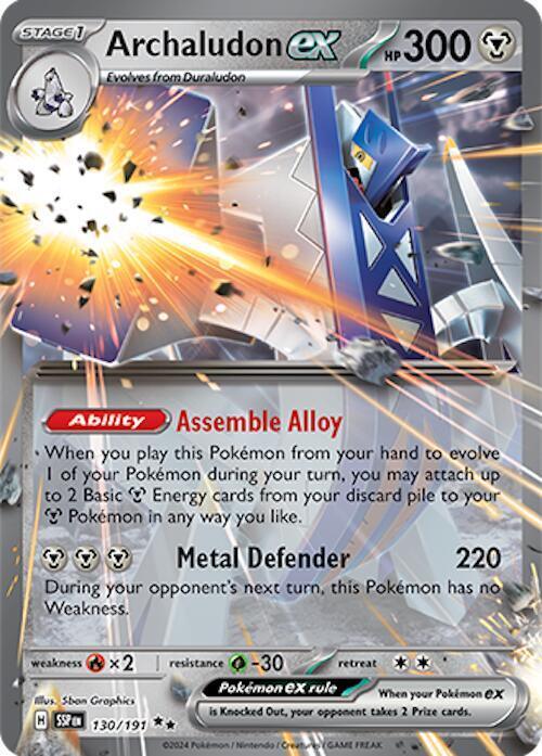 Archaludon ex (130/191) [Scarlet & Violet: Surging Sparks] (Online Only)