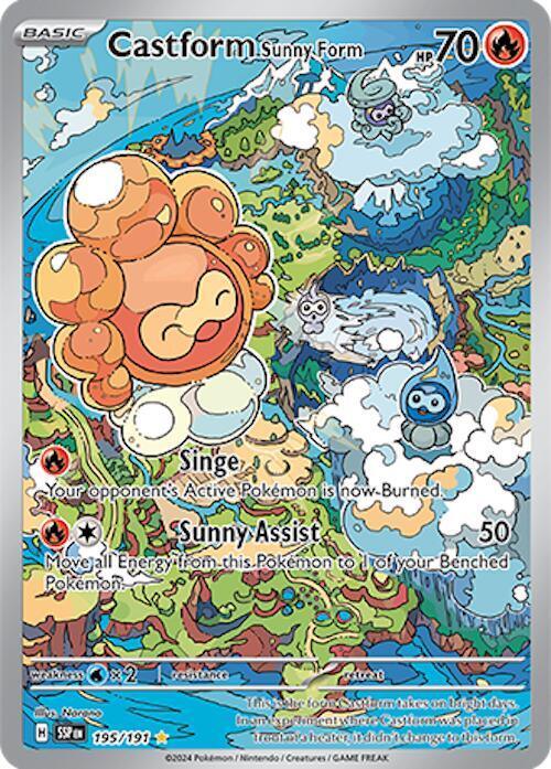 Castform Sunny Form (195/191) [Scarlet & Violet: Surging Sparks] (Online Only)