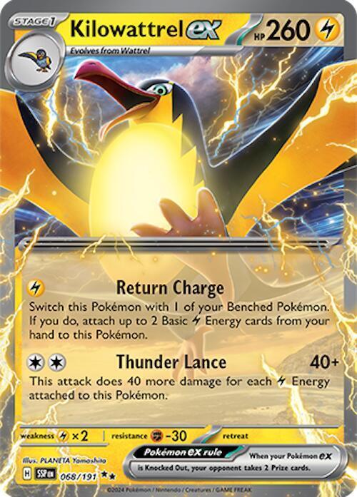 Kilowattrel ex (068/191) [Scarlet & Violet: Surging Sparks] (Online Only)