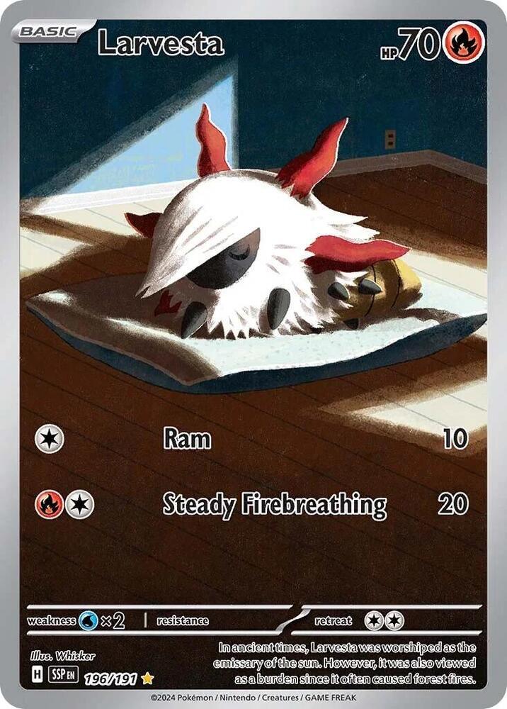 Larvesta (196/191) [Scarlet & Violet: Surging Sparks] (Online Only)