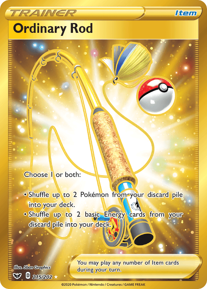 Ordinary Rod (215/202) [Sword & Shield: Base Set] (Online Only)