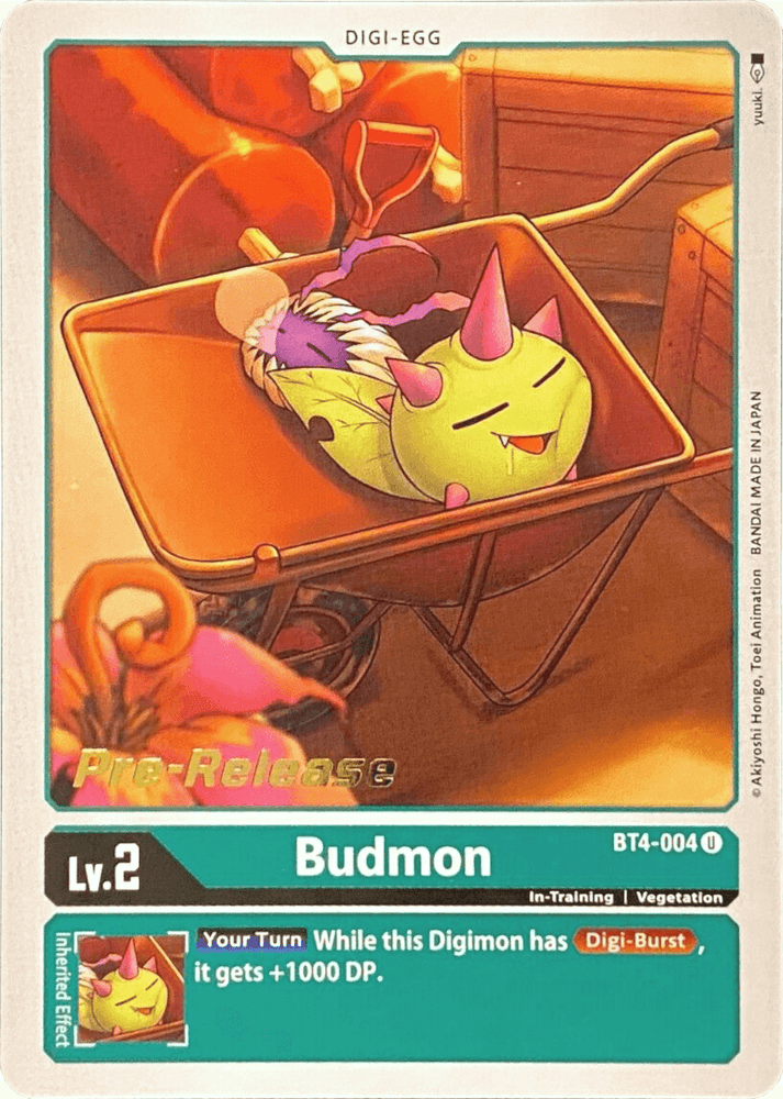 Budmon [BT4-004] [Great Legend Pre-Release Promos] (ONLINE ORDER ONLY)