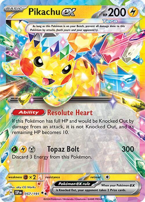 Pikachu ex (057/191) [Scarlet & Violet: Surging Sparks] (Online Only)