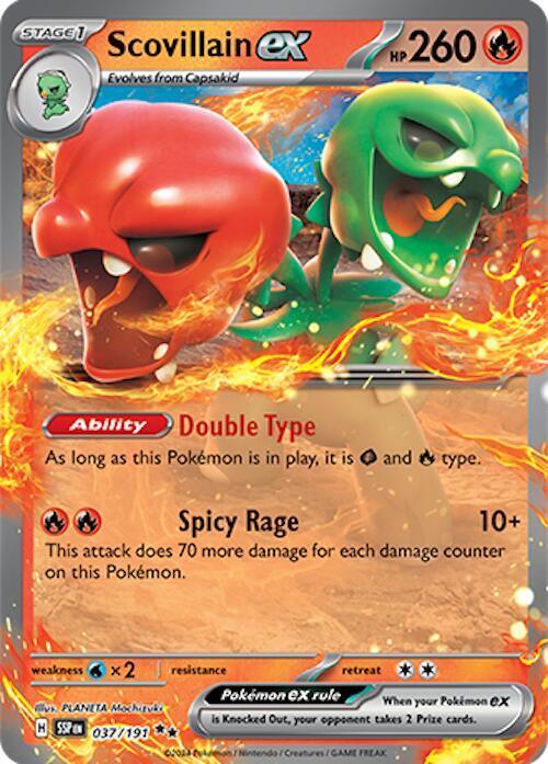 Scovillain ex (037/191) [Scarlet & Violet: Surging Sparks] (Online Only)