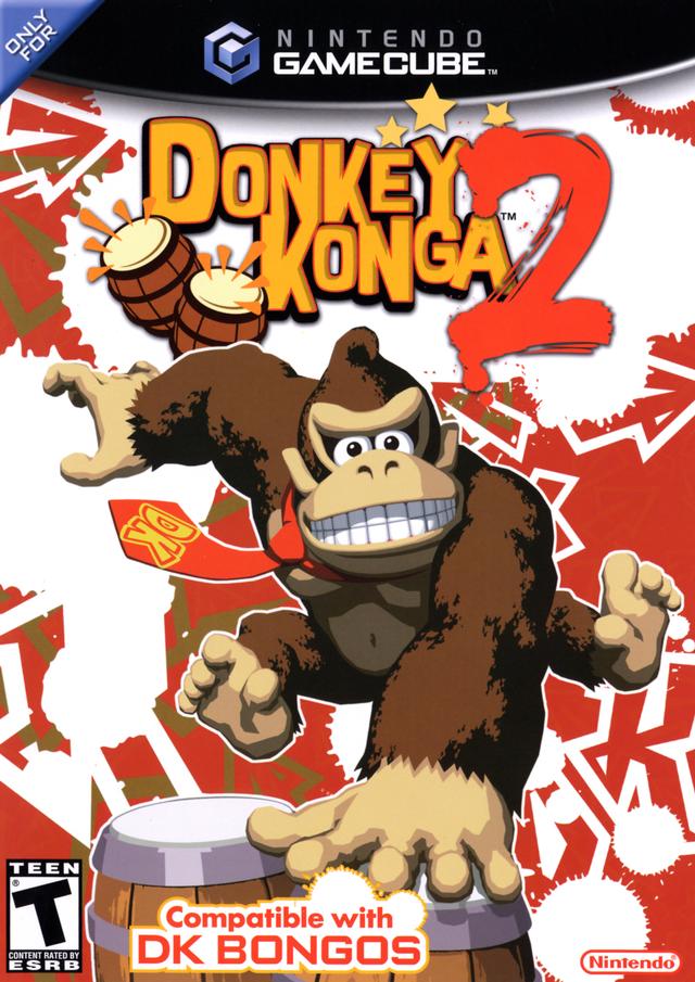 Donkey Konga Bongos + 3 Game Bundle (Gamecube) (Online Only)