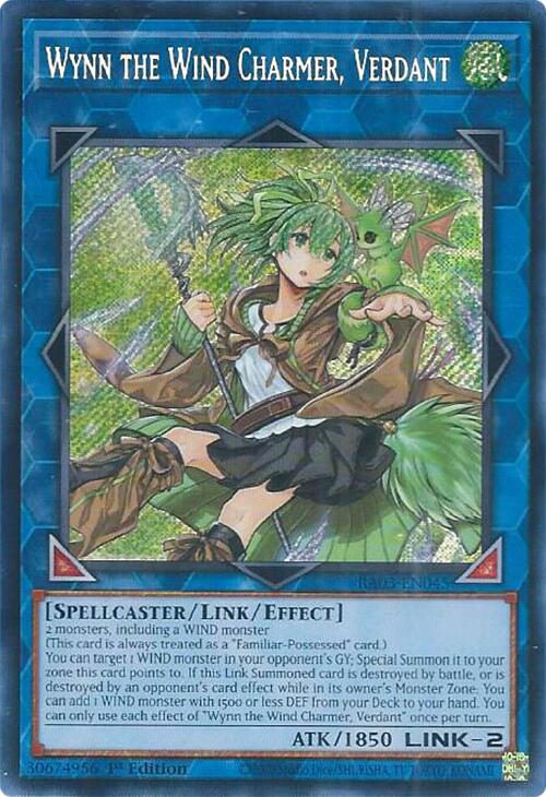 Wynn the Wind Charmer, Verdant (Secret Rare) [RA03-EN045] Secret Rare