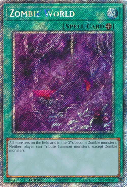 Zombie World (Platinum Secret Rare) [RA03-EN205] Platinum Secret Rare