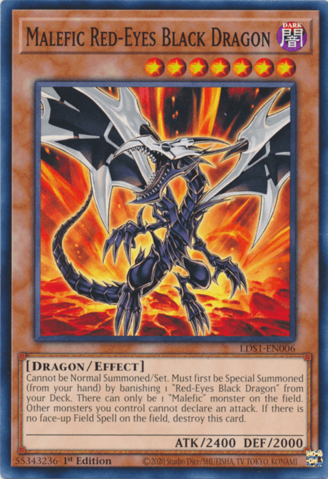 Malefic Red-Eyes Black Dragon [LDS1-EN006] Common (ONLINE ORDER ONLY)
