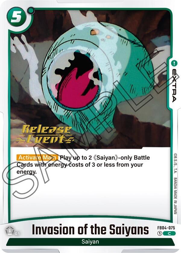 Invasion of the Saiyans [Ultra Limit Release Event Cards] (ONLINE ORDER ONLY)