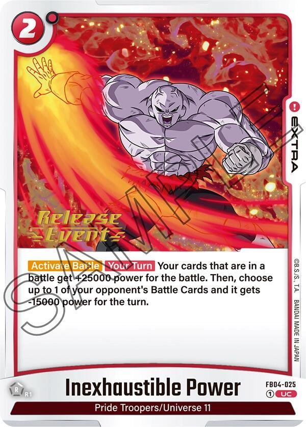 Inexhaustible Power [Ultra Limit Release Event Cards] (ONLINE ORDER ONLY)