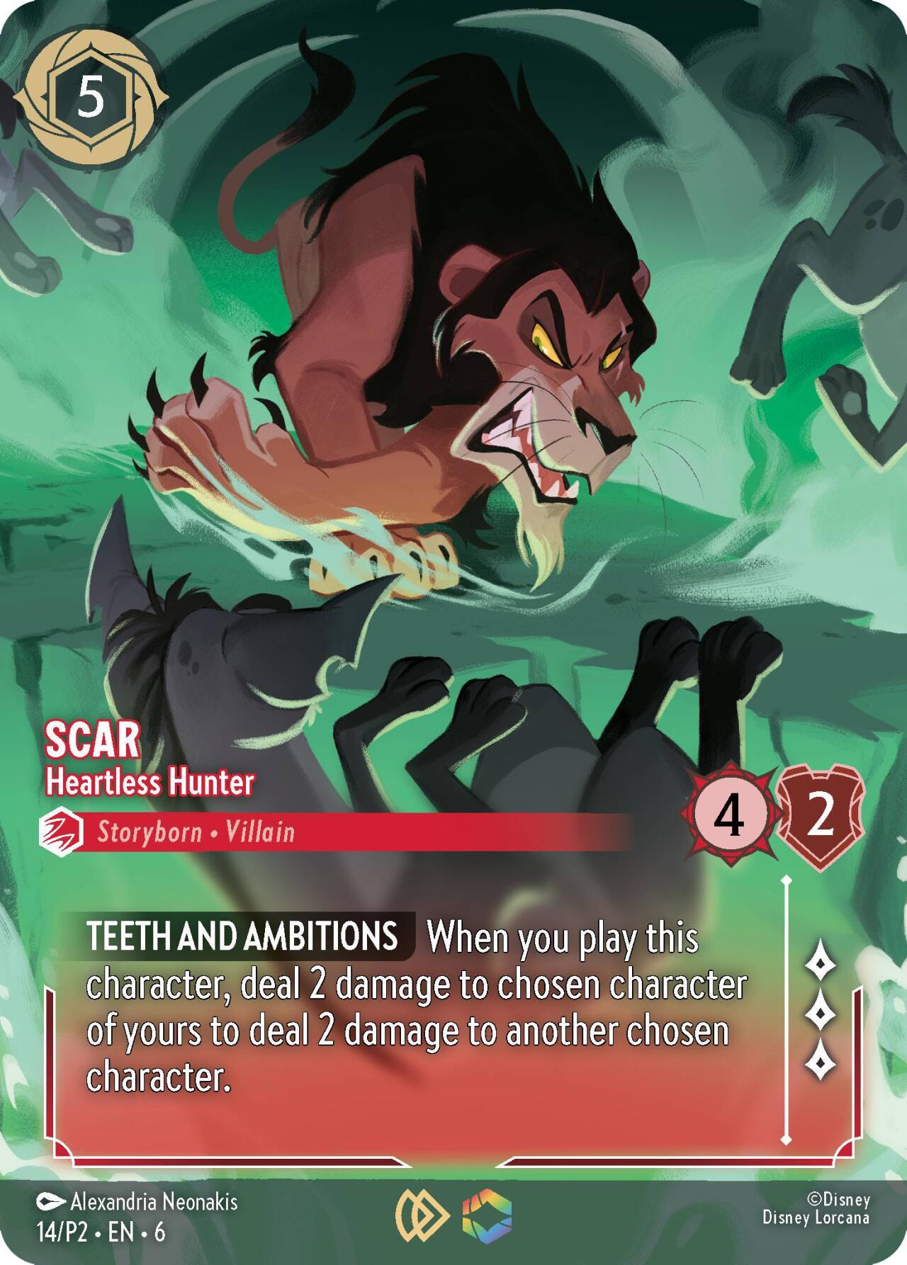 Scar - Heartless Hunter (Store Championship) (14) [Promo Cards] (ONLINE ORDER ONLY)